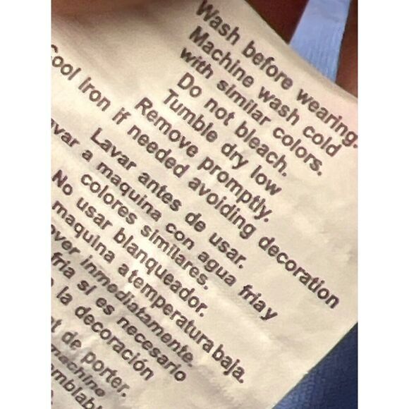 Cherokee Workwear Women Blue Scrub Top Size XS - Picture 9 of 9